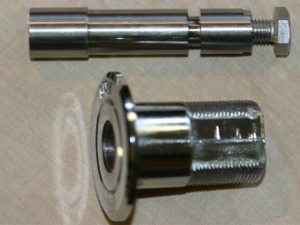 Handle arbor with keylock shell
